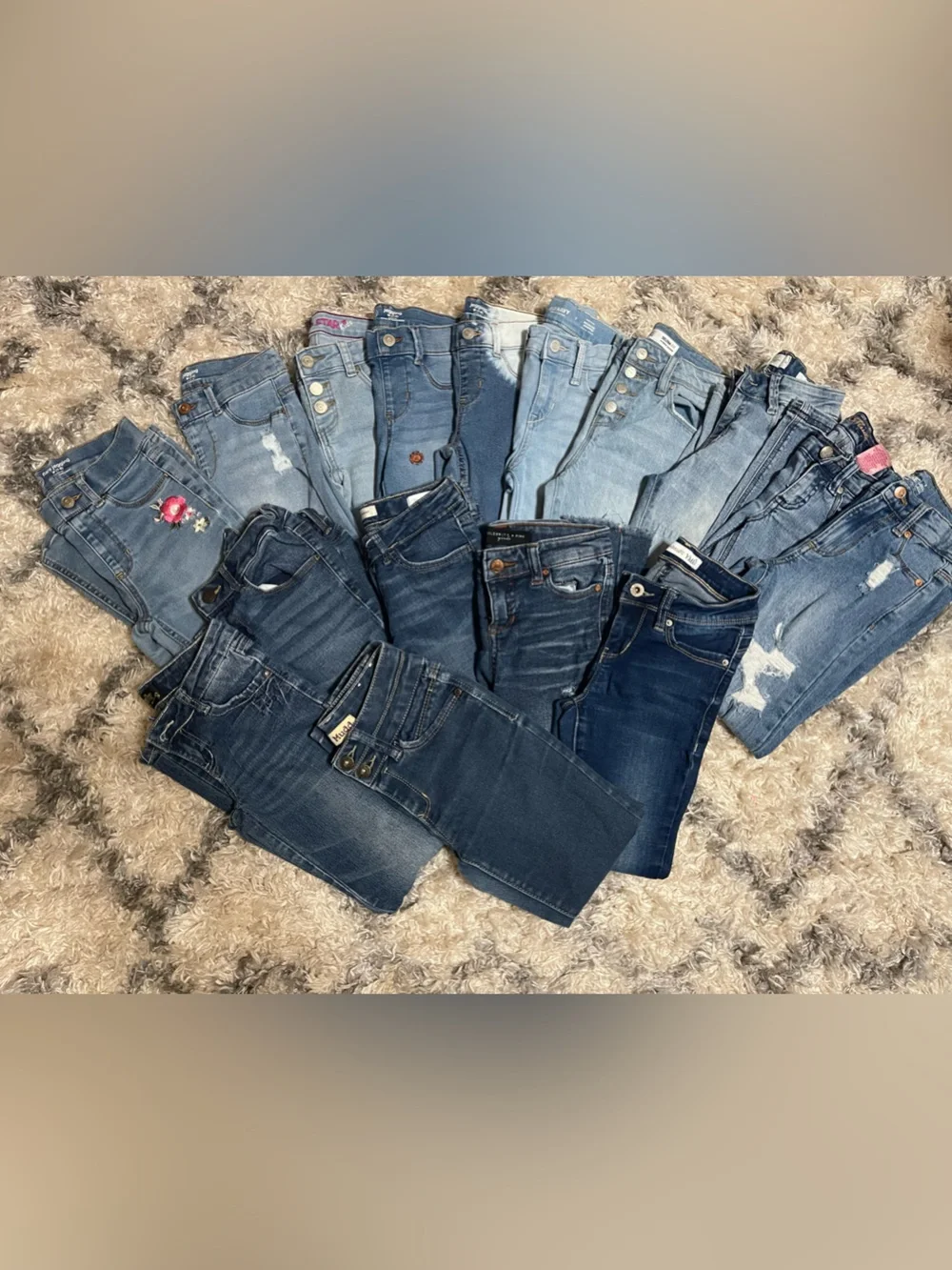 Kids Dark Blue Denim Jeans - Multiple Styles